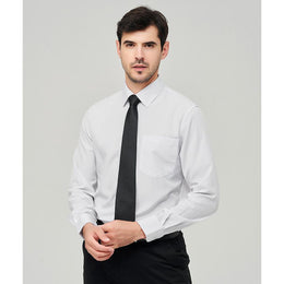 Men Solid Spread Collar Cotton Formal Shirt