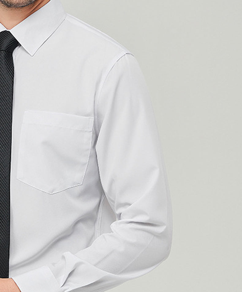 Men Solid Spread Collar Cotton Formal Shirt