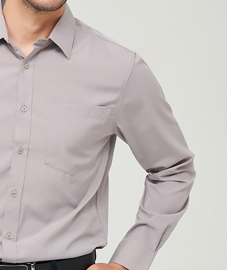 Men Solid Spread Collar Casual Shirt