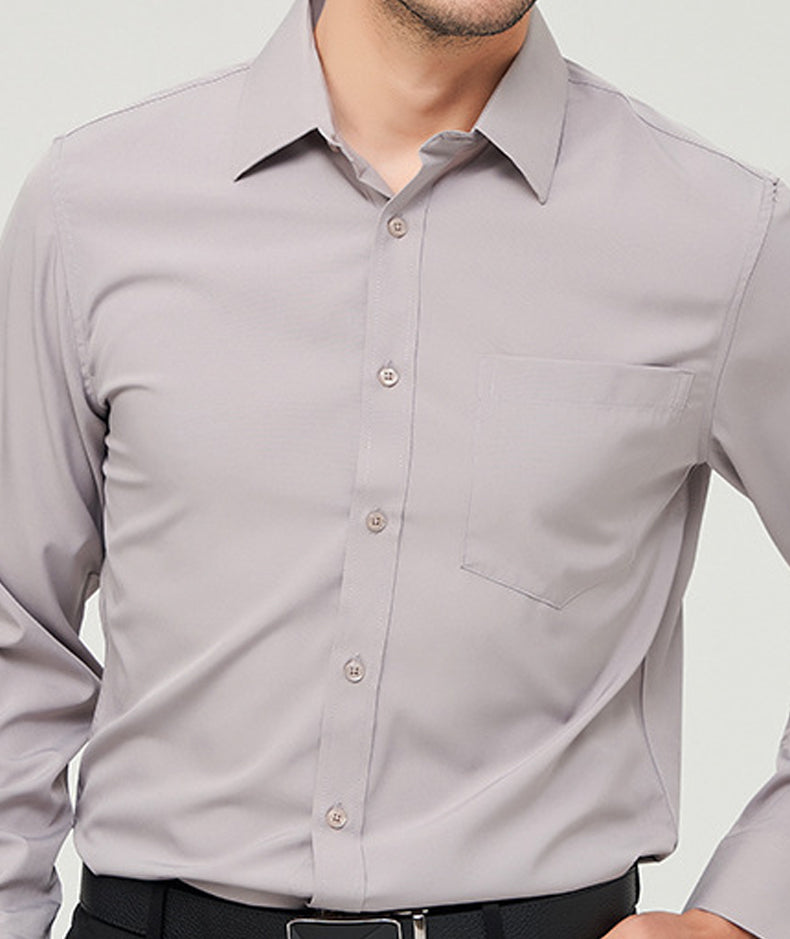 Men Solid Spread Collar Casual Shirt
