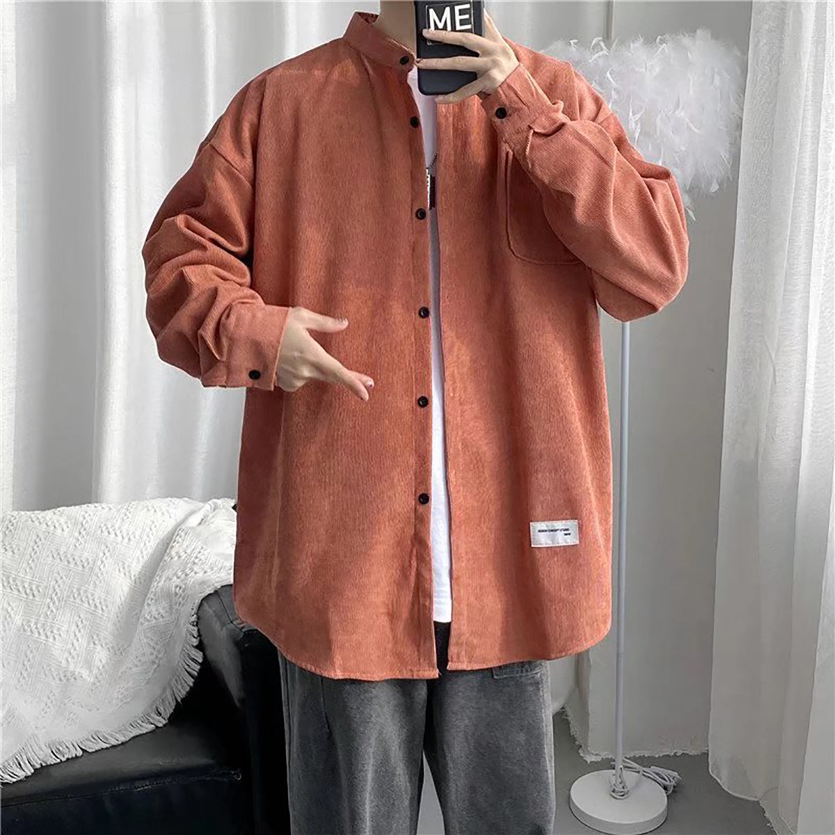 Men Casual Solid Regular Jacket