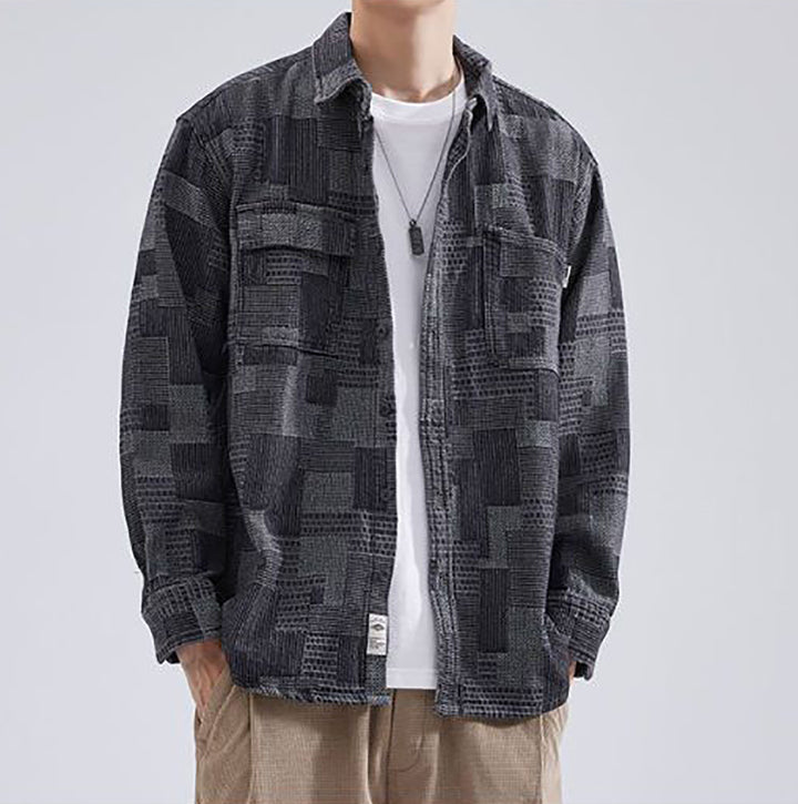 Men Abstract Printed Relaxed Fit Casual Shirt