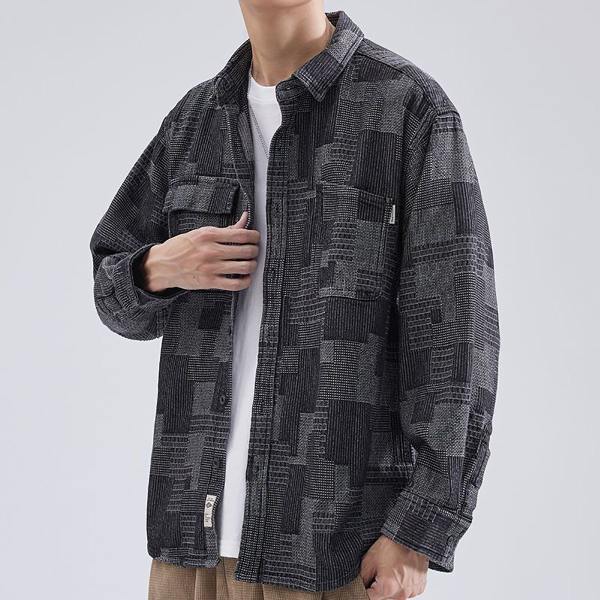 Men Abstract Printed Relaxed Fit Casual Shirt