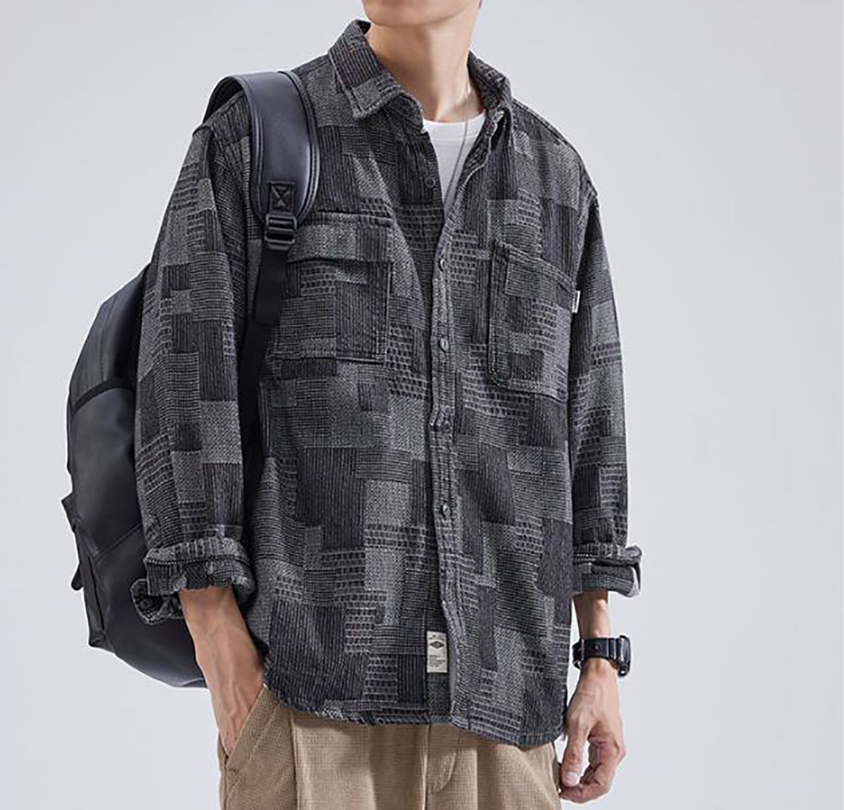 Men Abstract Printed Relaxed Fit Casual Shirt