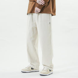 Men Solid Straight Fit Culottes Trousers