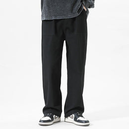 Men Straight Fit Mid-Rise Trouser
