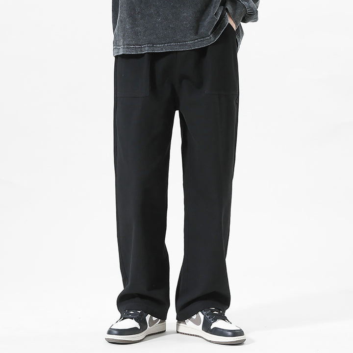 Men Straight Fit Mid-Rise Trouser
