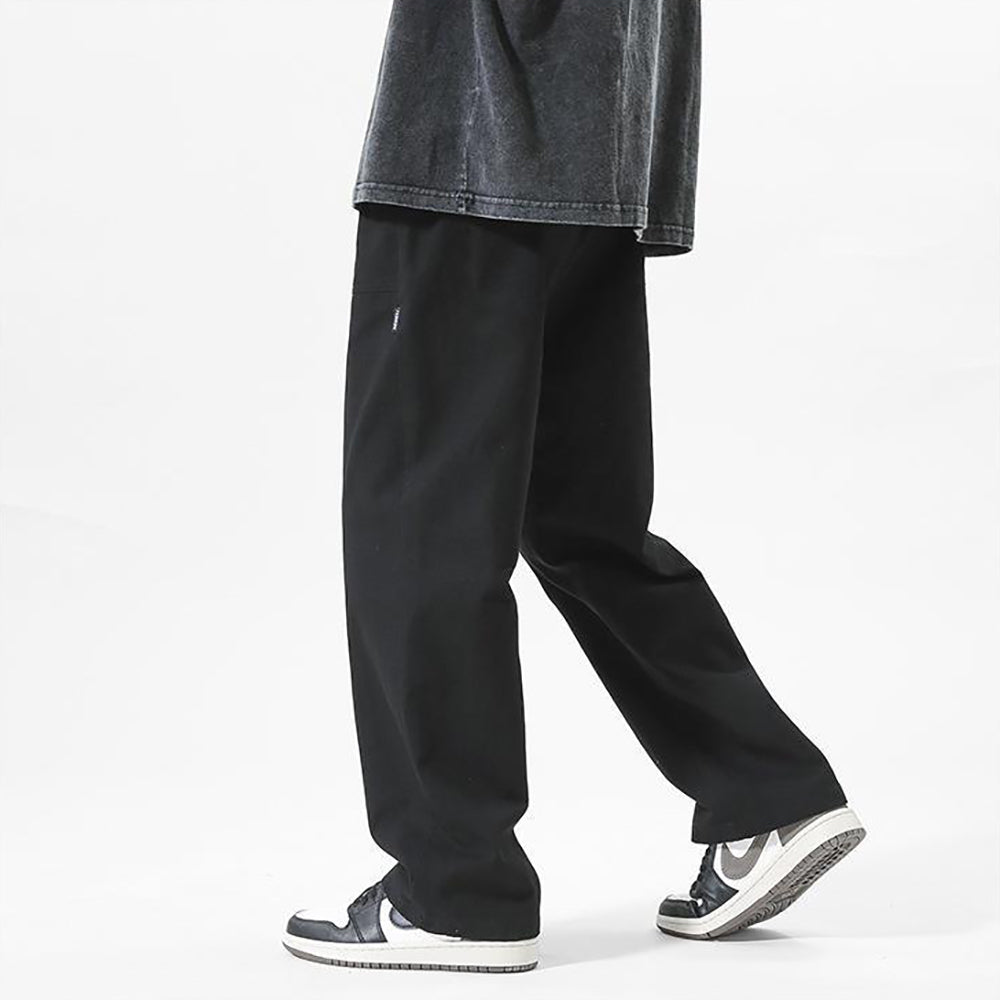 Men Straight Fit Mid-Rise Trouser