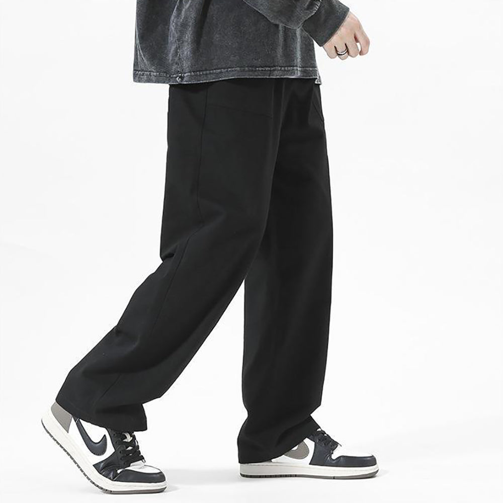 Men Straight Fit Mid-Rise Trouser
