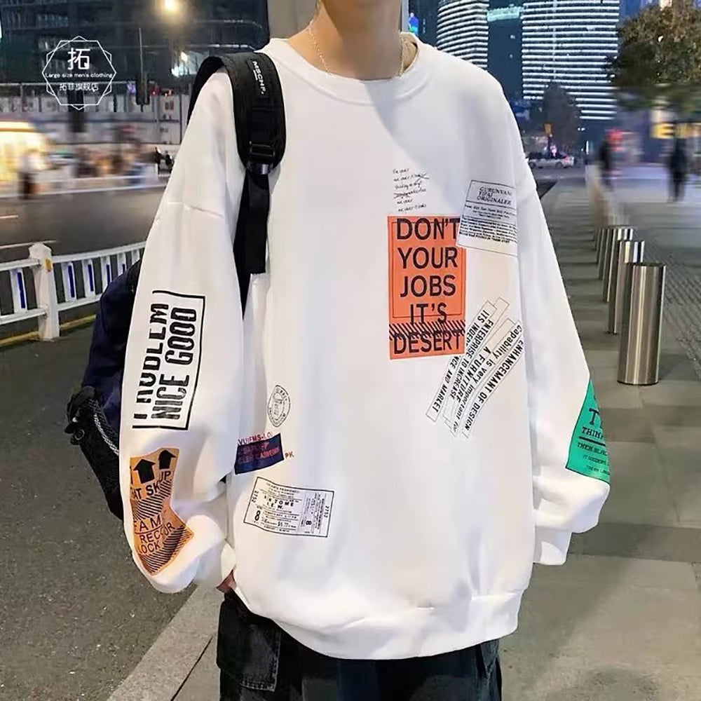 Men Typography Printed Sweatshirt