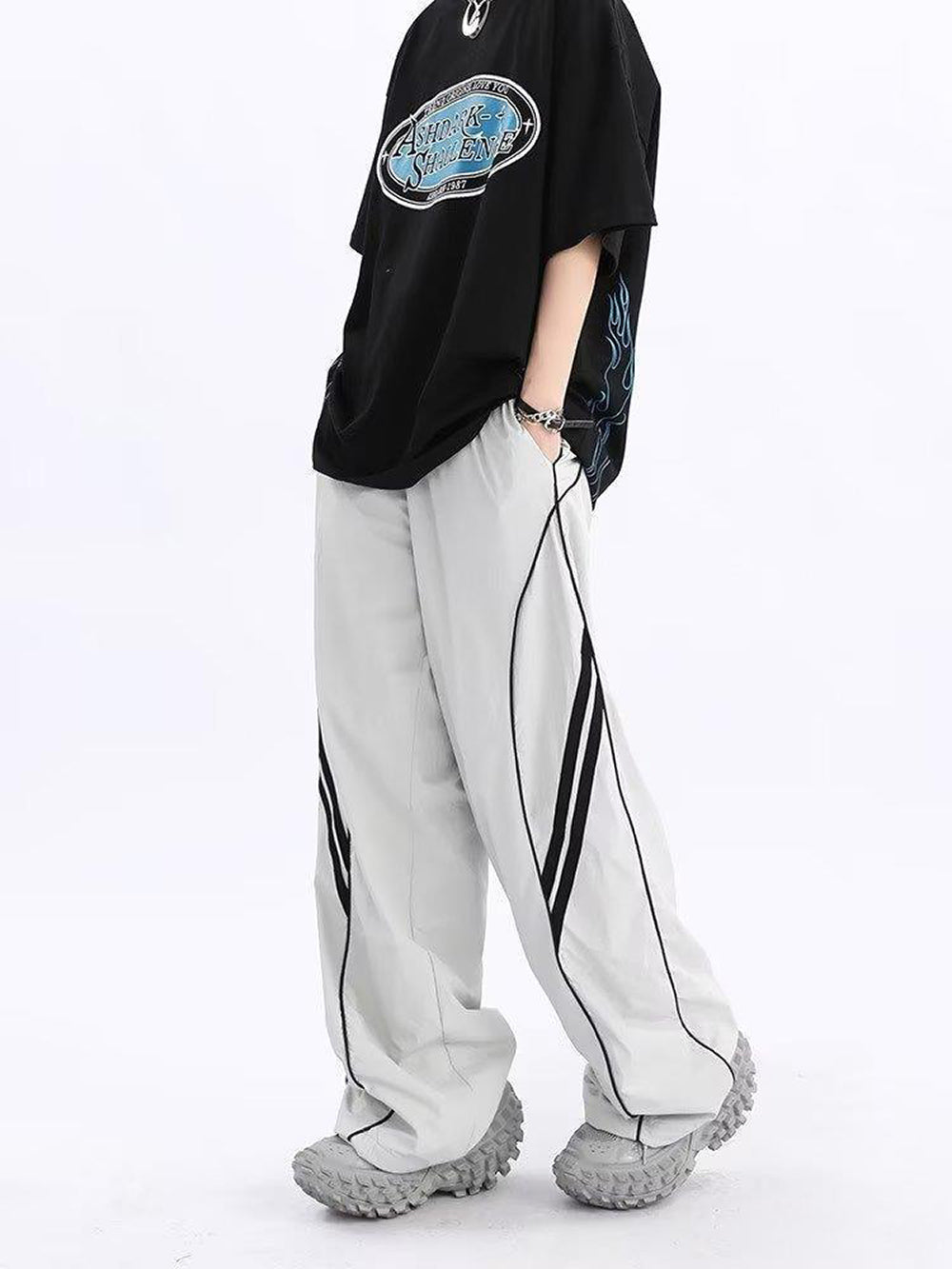 Men Loose Fit Trousers