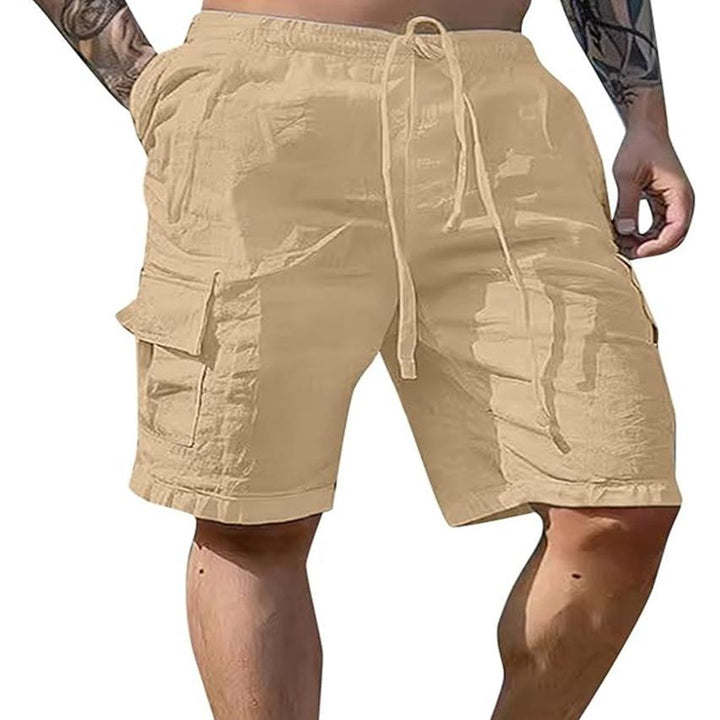 Men Regular Fit Mid-Rise Cargo Shorts