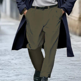 Men Easy Wash Mid-Rise Formal Trouser