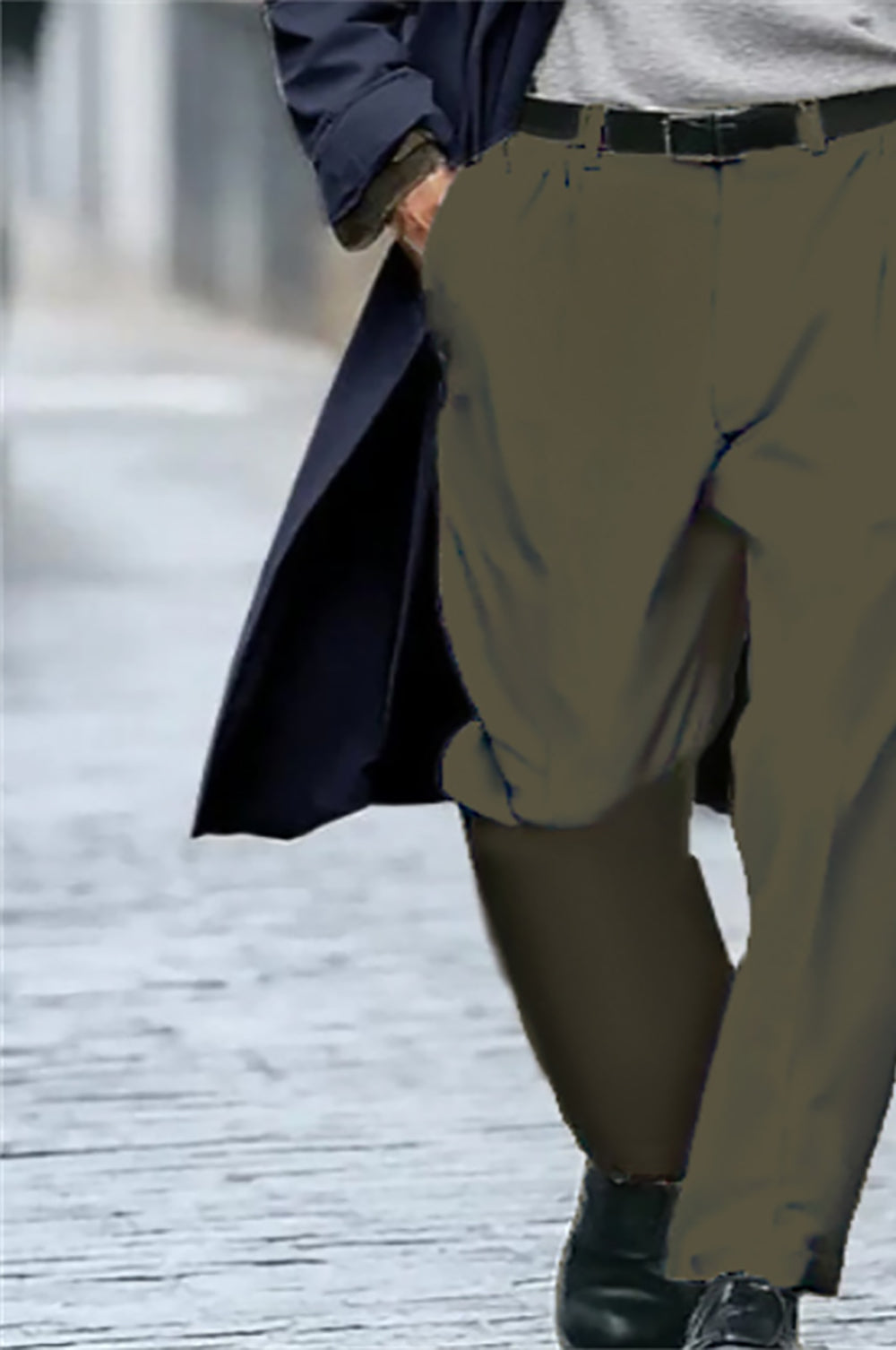 Men Easy Wash Mid-Rise Formal Trouser