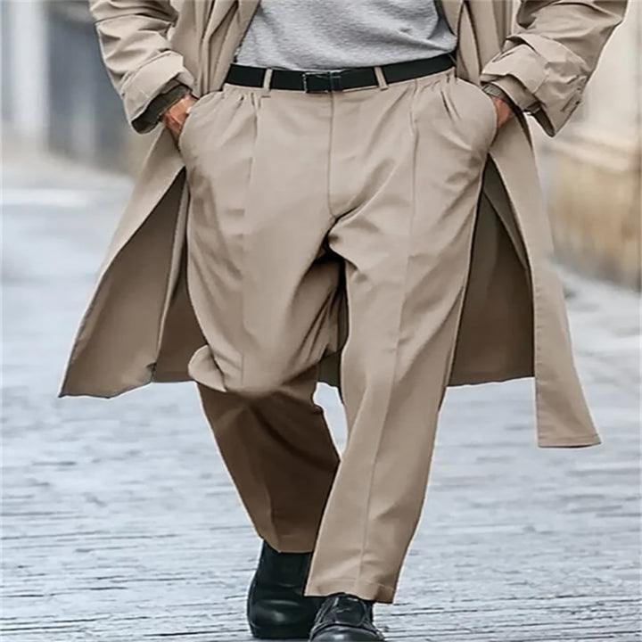 Men Mid-Rise Regular Fit Easy Wash Formal Trousers
