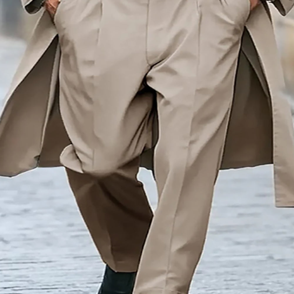 Men Mid-Rise Regular Fit Easy Wash Formal Trousers