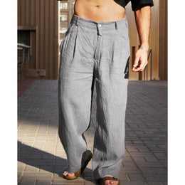 Men Easy Wash Low-Rise Regular Trousers