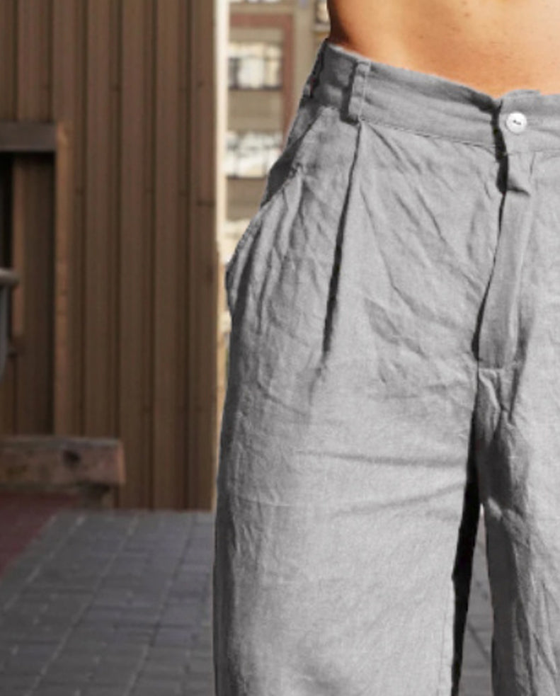 Men Easy Wash Low-Rise Regular Trousers