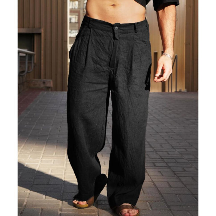 Men Regular Fit Easy Wash Trousers