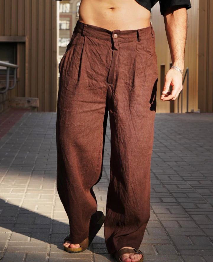 Solid Mid-Rise Regular Trousers
