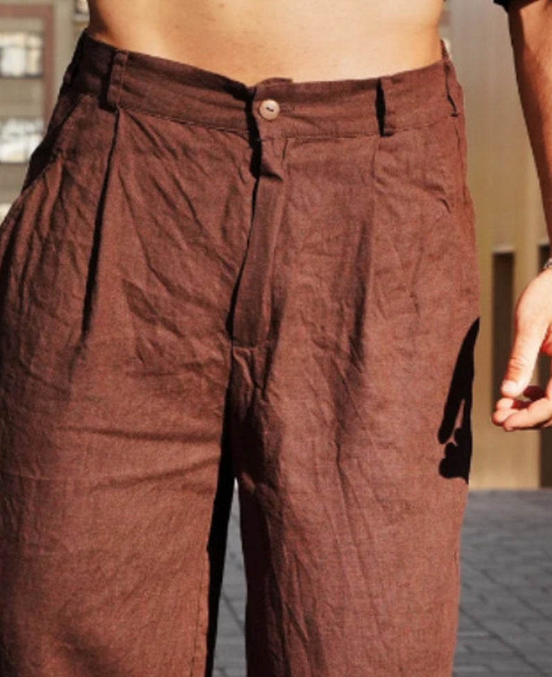 Solid Mid-Rise Regular Trousers
