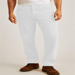 Men Easy Wash Mid Rise Solid Formal Trousers