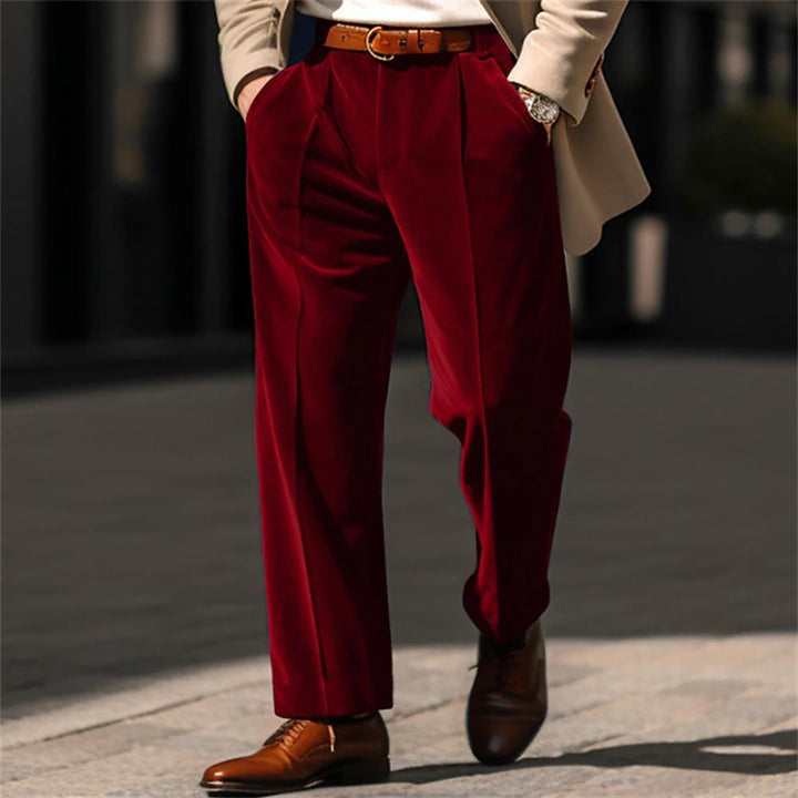 Men Regular Fit Mid-Rise Formal Trouser