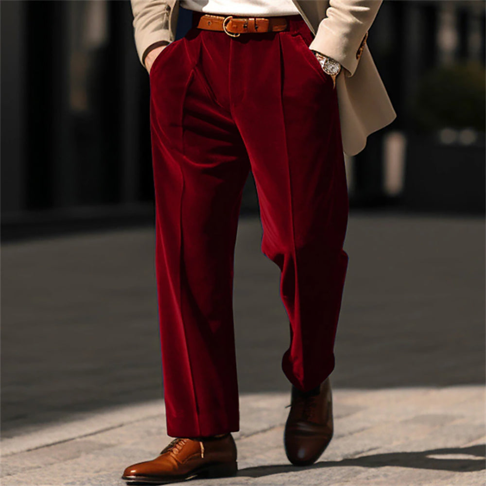Men Regular Fit Mid-Rise Formal Trouser
