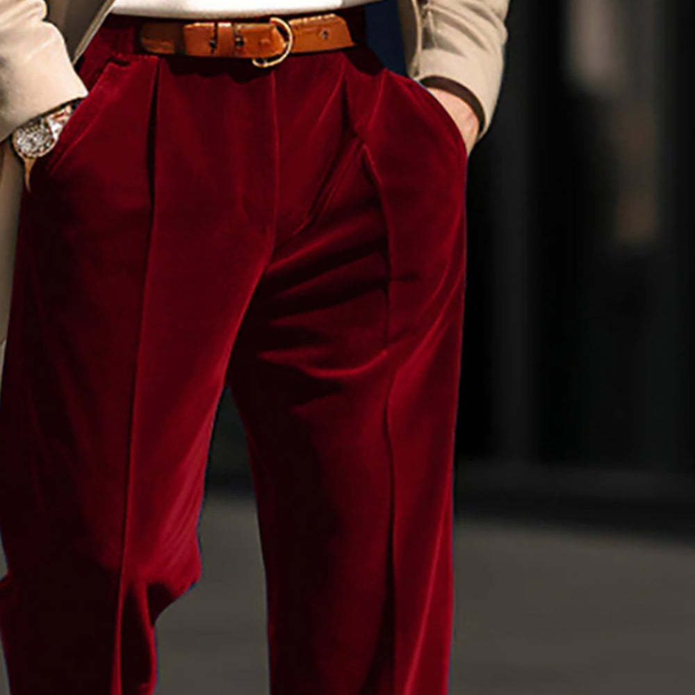 Men Regular Fit Mid-Rise Formal Trouser