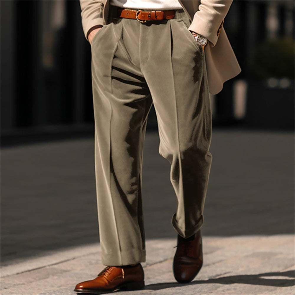 Men Mid-Rise Easy Wash Trousers