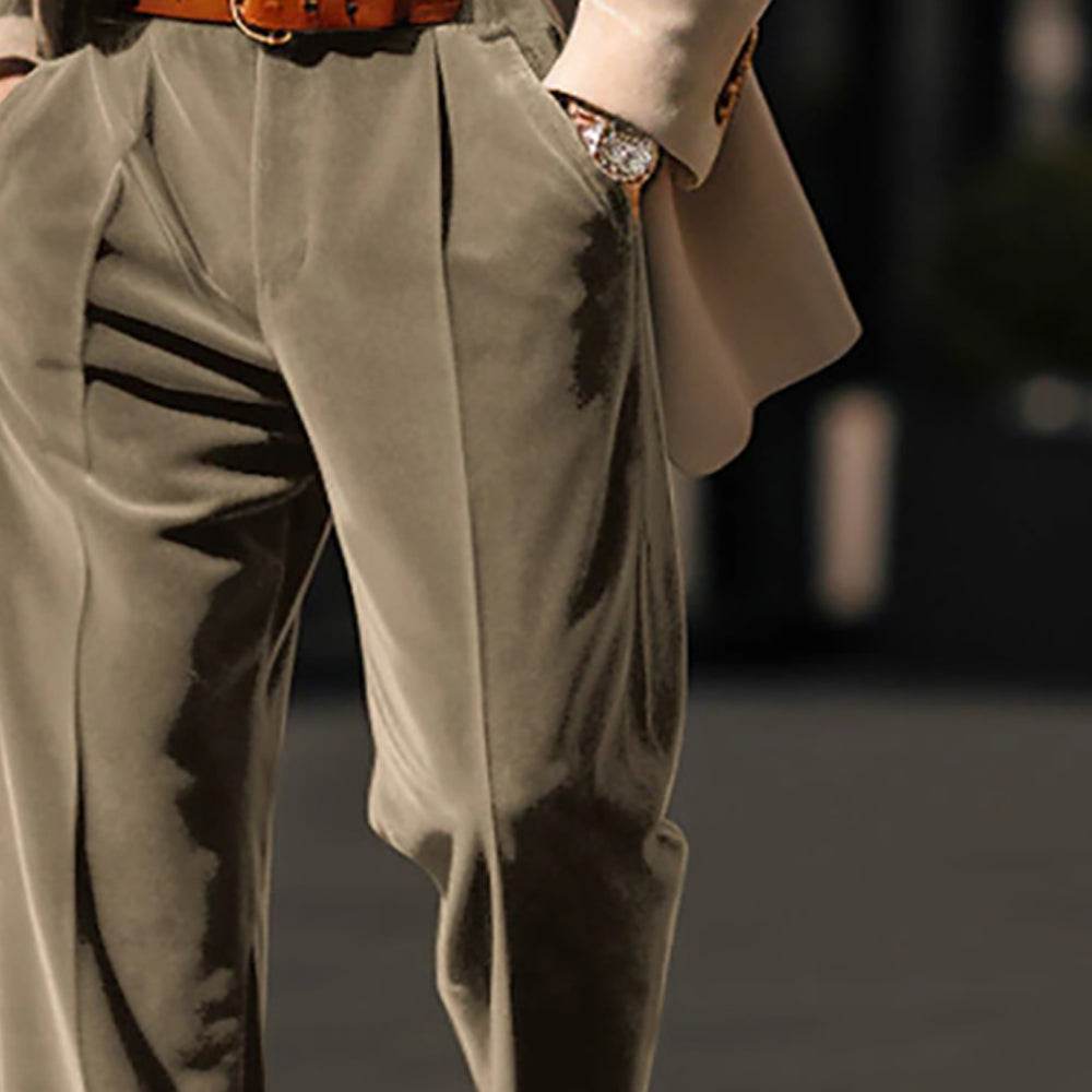 Men Mid-Rise Easy Wash Trousers
