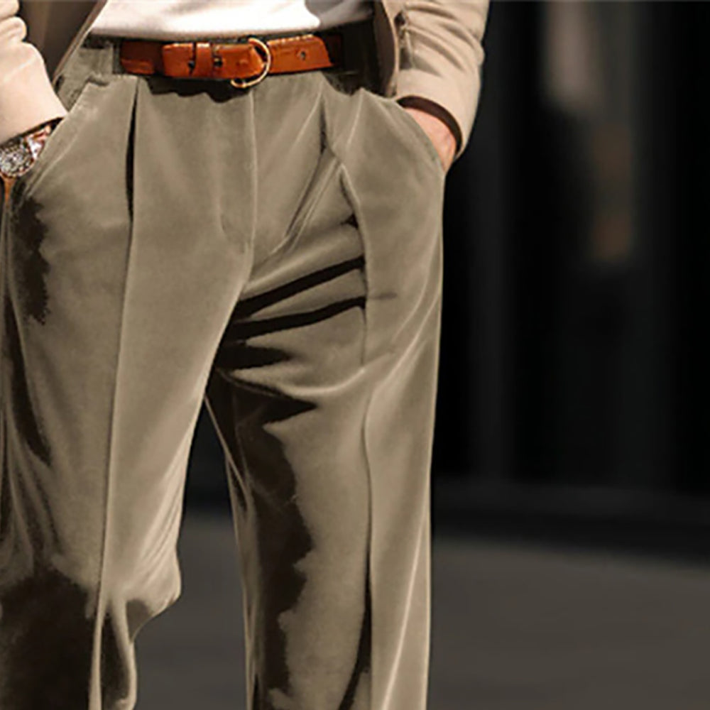 Men Mid-Rise Easy Wash Trousers