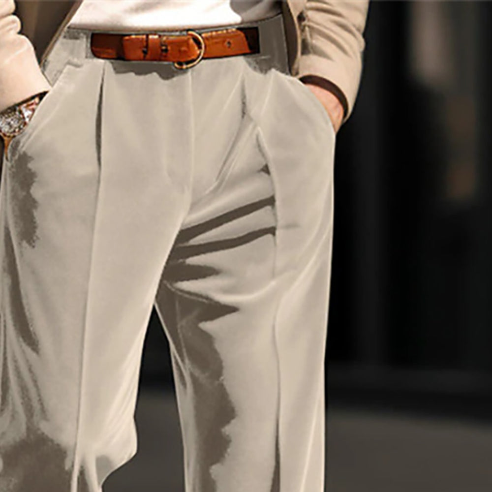 Men Mid-Rise Trousers