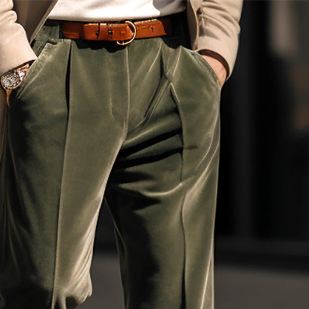 Men Easy Wash Regular Fit Mid-Rise Formal Trouser