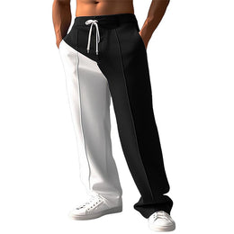 Men Mid-Rise Colourblocked Easy Wash Trousers