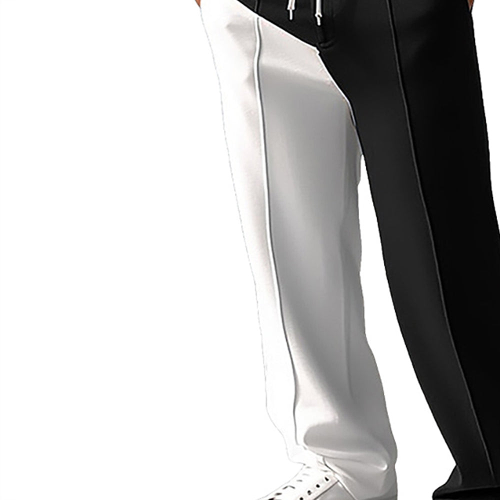 Men Mid-Rise Colourblocked Easy Wash Trousers