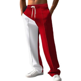 Men Mid-Rise Colourblocked Trousers