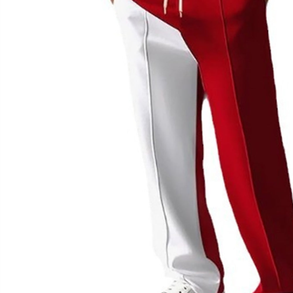 Men Mid-Rise Colourblocked Trousers