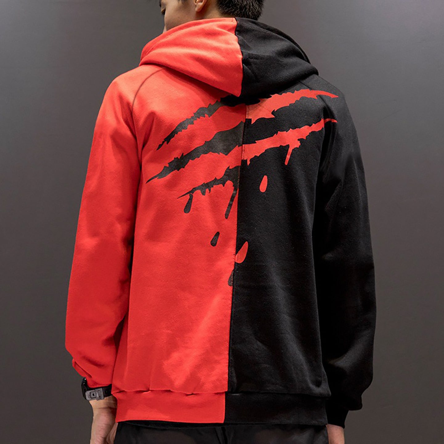 Men Printed Hooded Sweatshirt