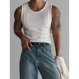 Men Raw Edge Slim Fit T-shirt