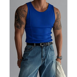 Men Raw Edge Slim Fit T-shirt