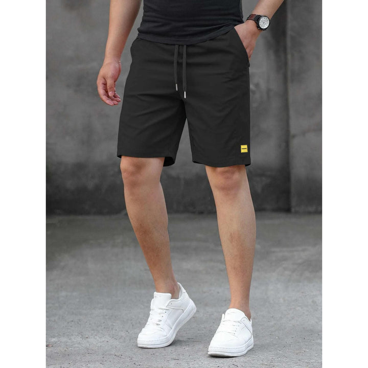 Men Solid Skinny Fit Low-Rise Outdoor Shorts