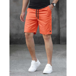 Men Skinny Fit Low-Rise Knee Length Outdoor Shorts