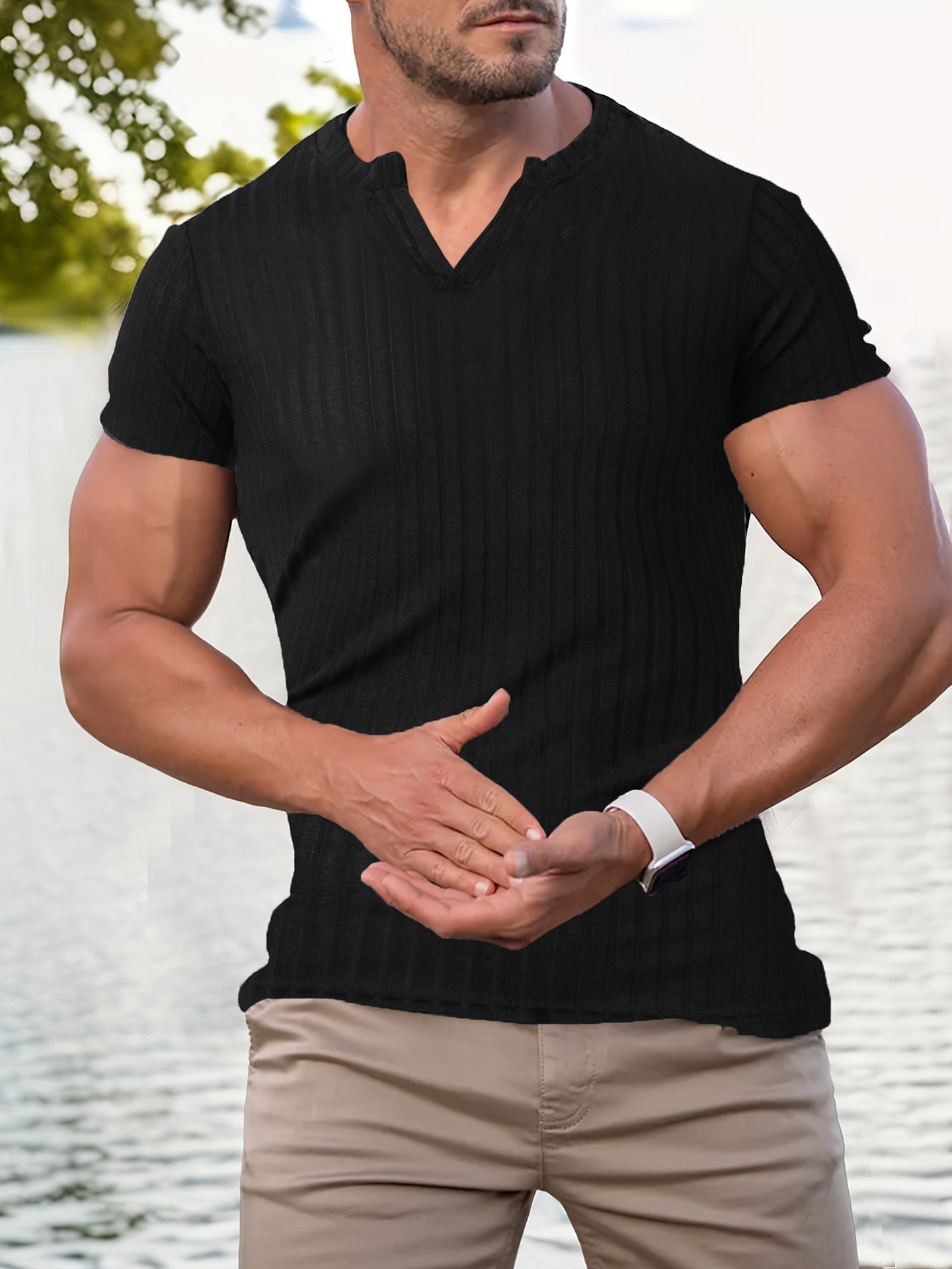 V-Neck Slim Fit T-shirt