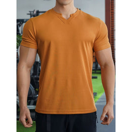 Men Solid Round Neck T-shirt
