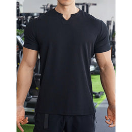 Men Solid Round Neck T-shirt