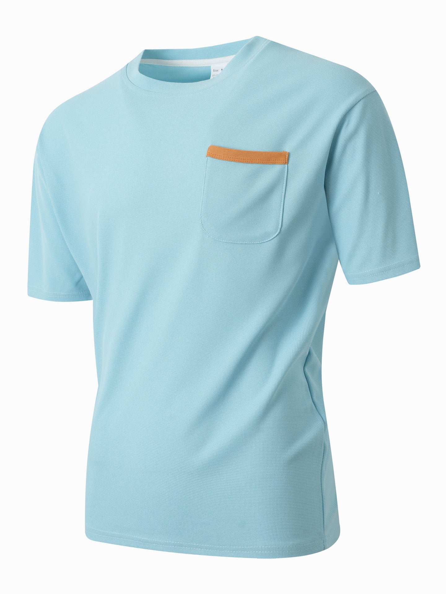 Round Neck Pocket Detailing Regular Fit T-shirt