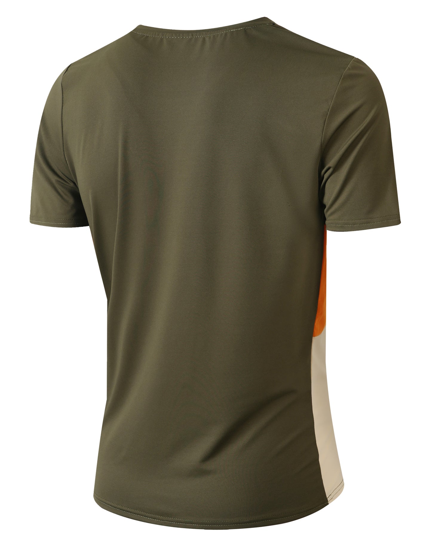 Men Colourblocked Round Neck T-shirt