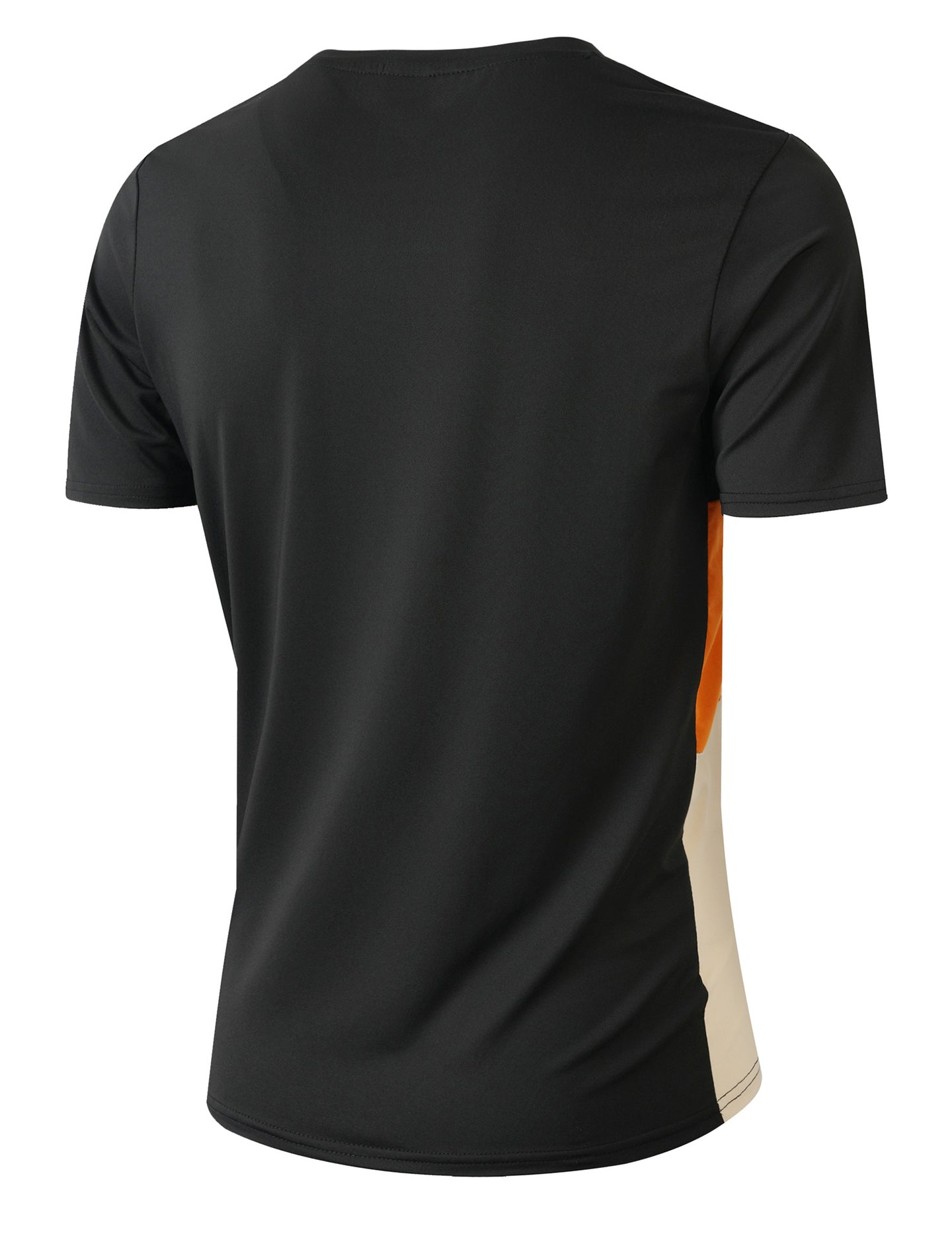Men Colourblocked Round Neck T-shirt