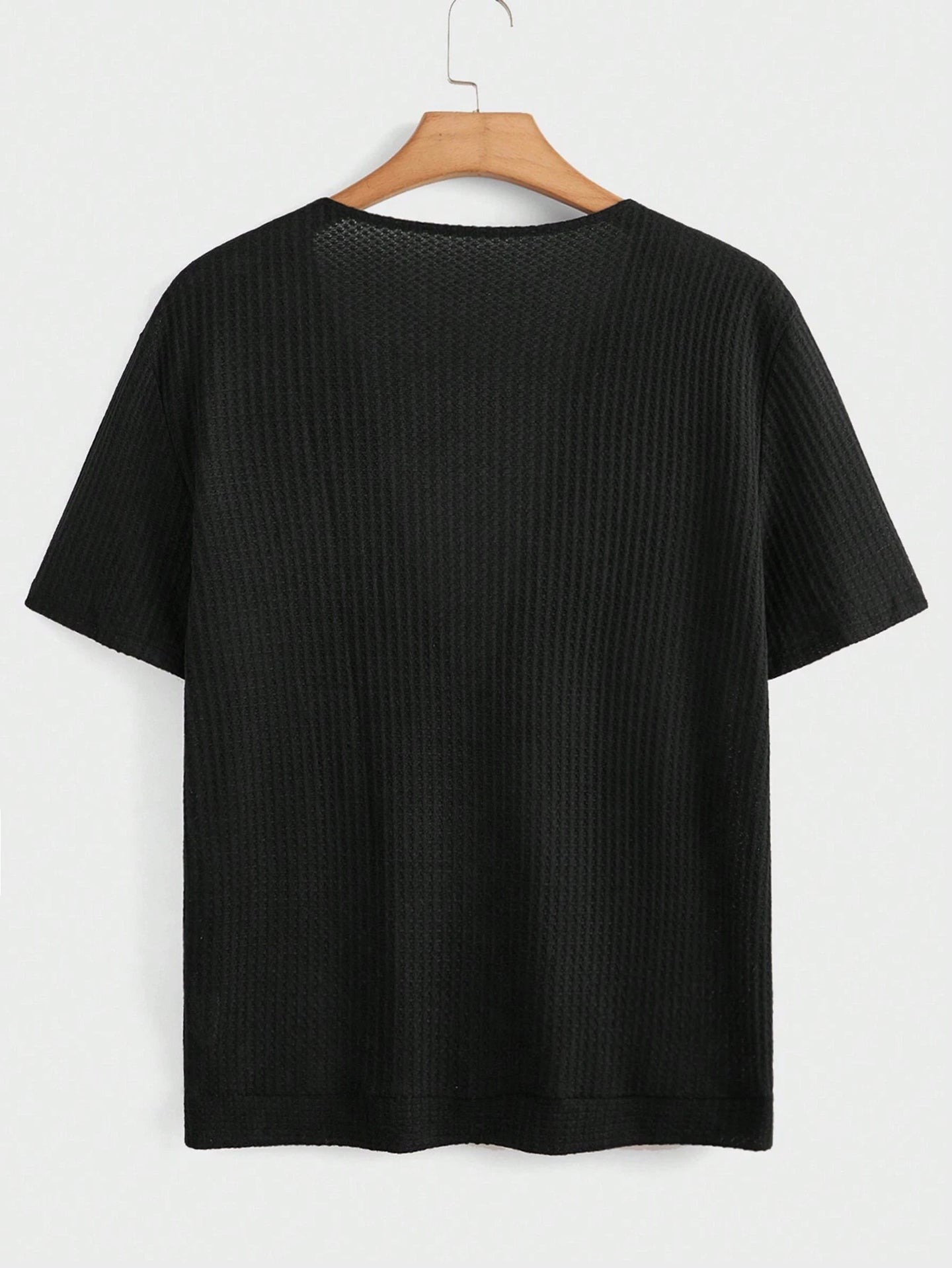 V-Neck Raw Edge Slim Fit T-shirt